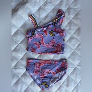 Hanna Andersson Purple Floral Swimsuit